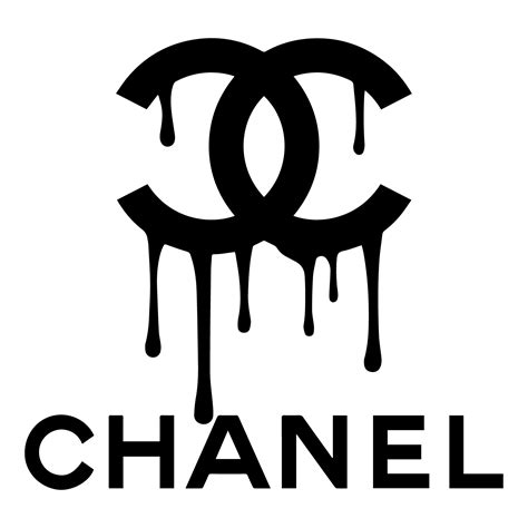 chanel logo with drips|dripping chanel symbol.